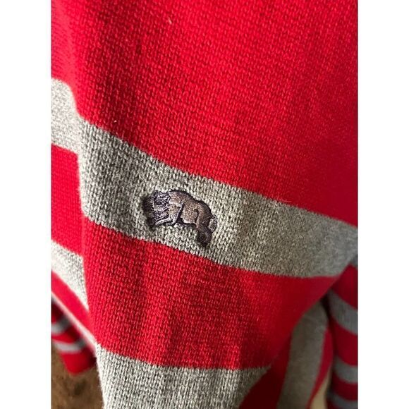 Men's American Rag Long Sleeve Quarter Zip Sweater Size XXL Red/Grey - Picture 2 of 5